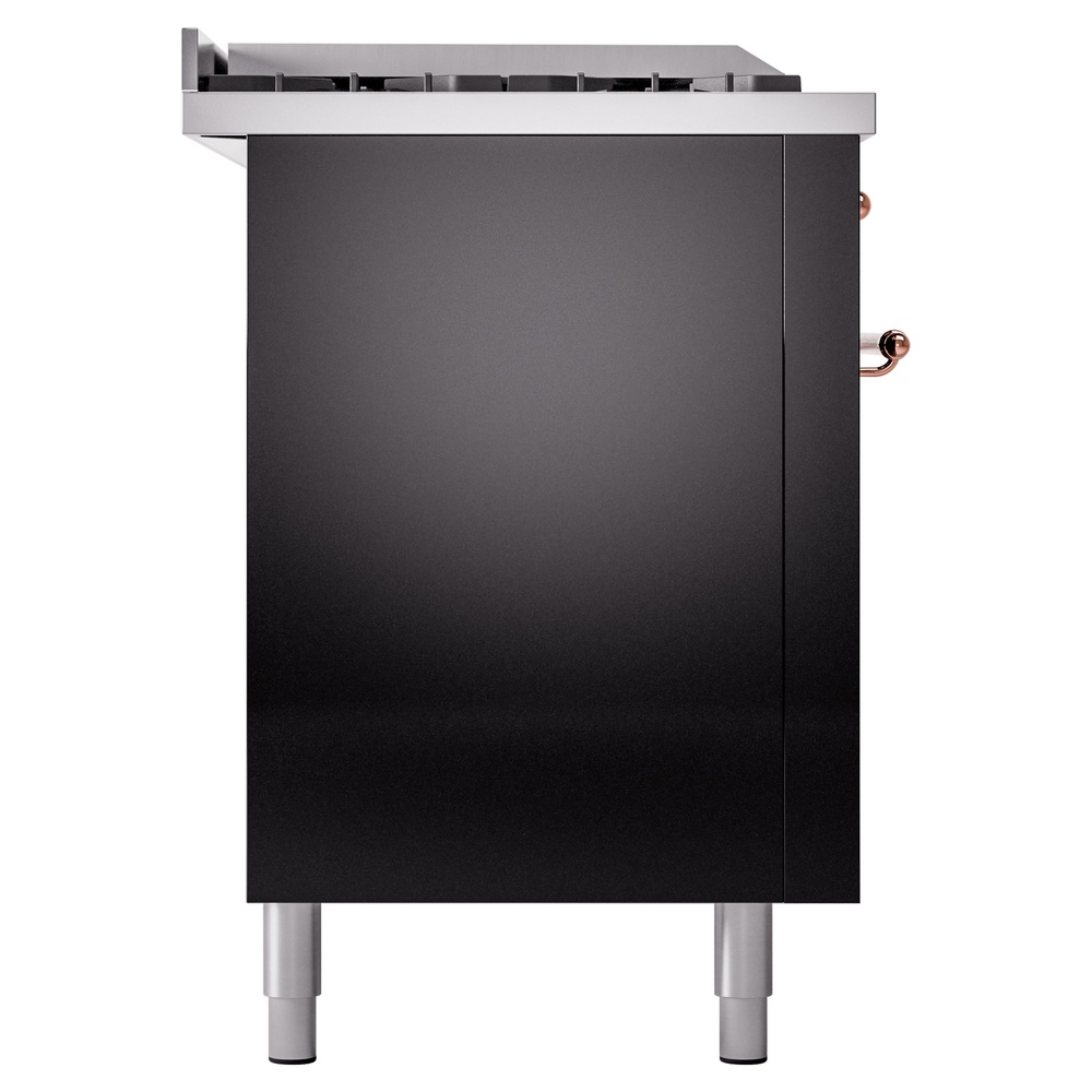 ILVE UP60FSNMPBKP Nostalgie II 60" Dual Fuel Range, left side view