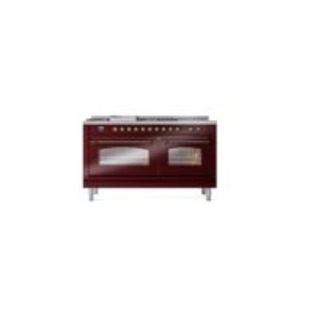 ILVE UP60FSNMPBUBLP Nostalgie II 60" Dual Fuel Range, front view
