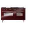 ILVE UP60FSNMPBUBLP Nostalgie II 60" Dual Fuel Range, front view