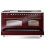 ILVE UP60FSNMPBUBLP Nostalgie II 60" Dual Fuel Range, drawer opened