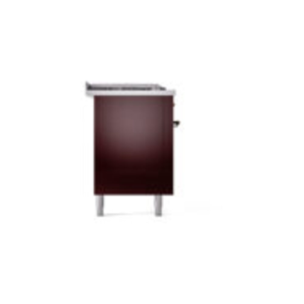 ILVE UP60FSNMPBUBLP Nostalgie II 60" Dual Fuel Range, left side view