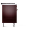 ILVE UP60FSNMPBUBLP Nostalgie II 60" Dual Fuel Range, left side view