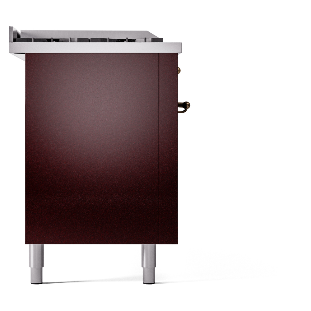 ILVE UP60FSNMPBUBLP Nostalgie II 60" Dual Fuel Range, left side view