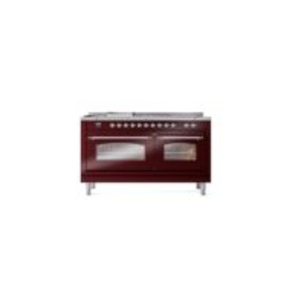 ILVE UP60FSNMPBUCLP Nostalgie II 60" Dual Fuel Range, front view