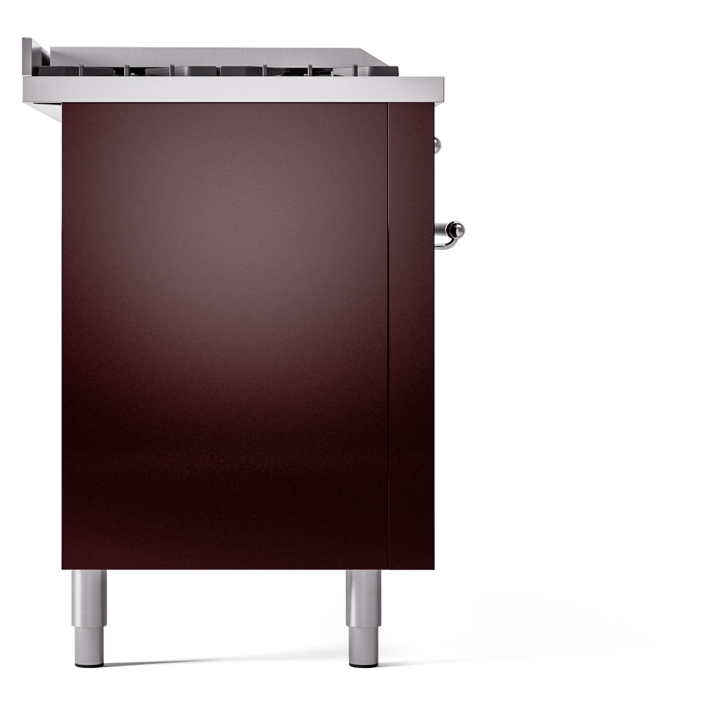ILVE UP60FSNMPBUCLP Nostalgie II 60" Dual Fuel Range, left side view