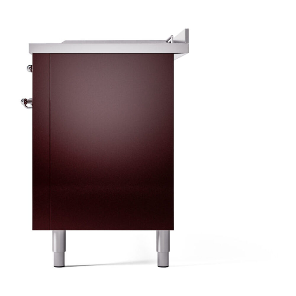 ILVE UP60FSNMPBUCLP Nostalgie II 60" Dual Fuel Range, right side view