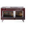 ILVE UP60FSNMPBUC Nostalgie II 60" Dual Fuel Range, main oven door opened