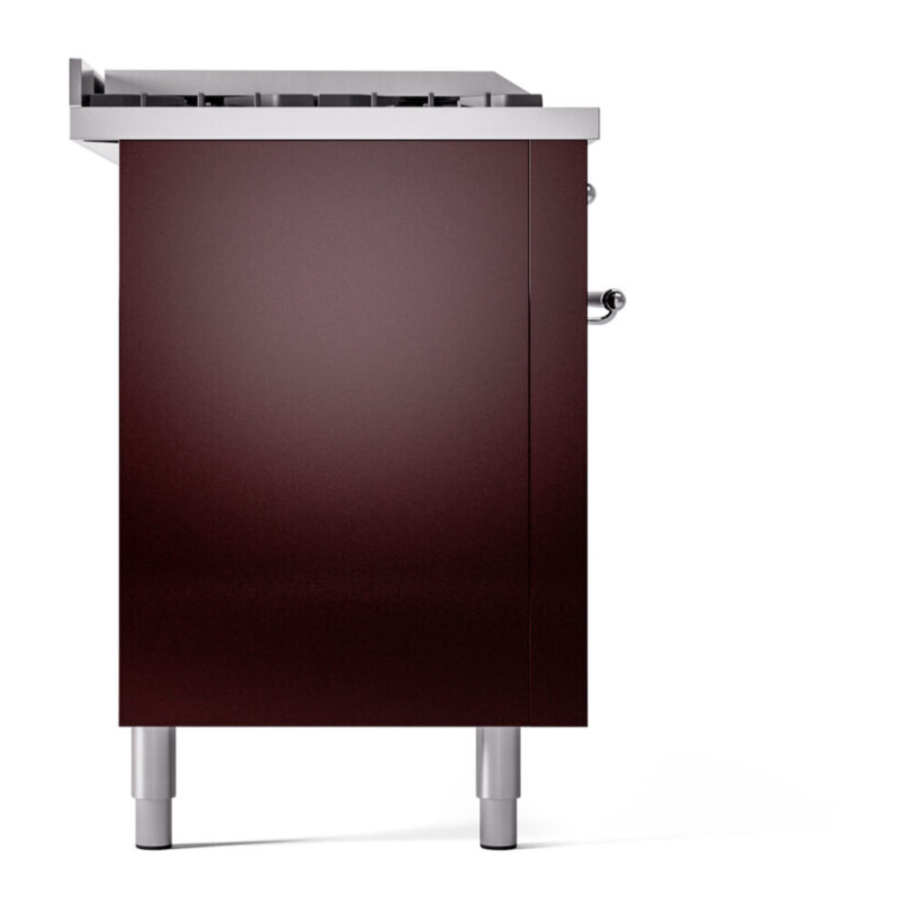 ILVE UP60FSNMPBUC Nostalgie II 60" Dual Fuel Range, left side view