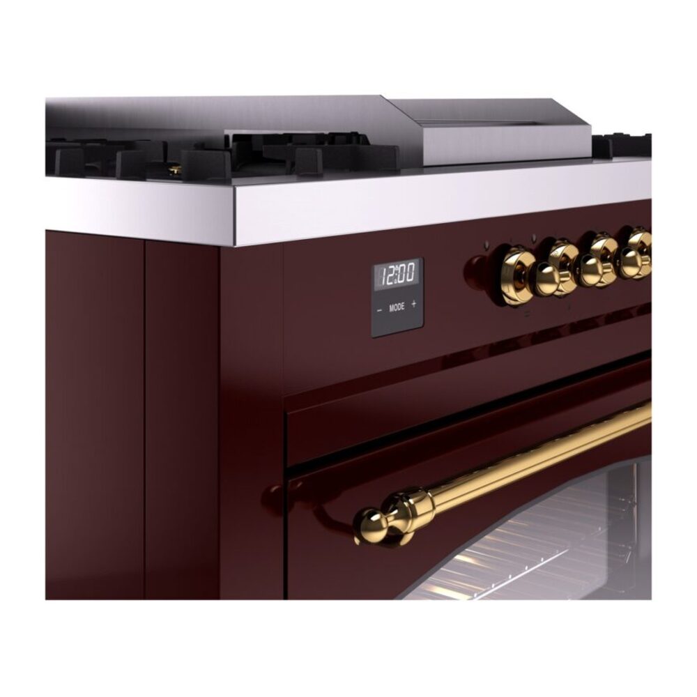 ILVE UP60FSNMPBUGLP Nostalgie II 60" Dual Fuel Range, details