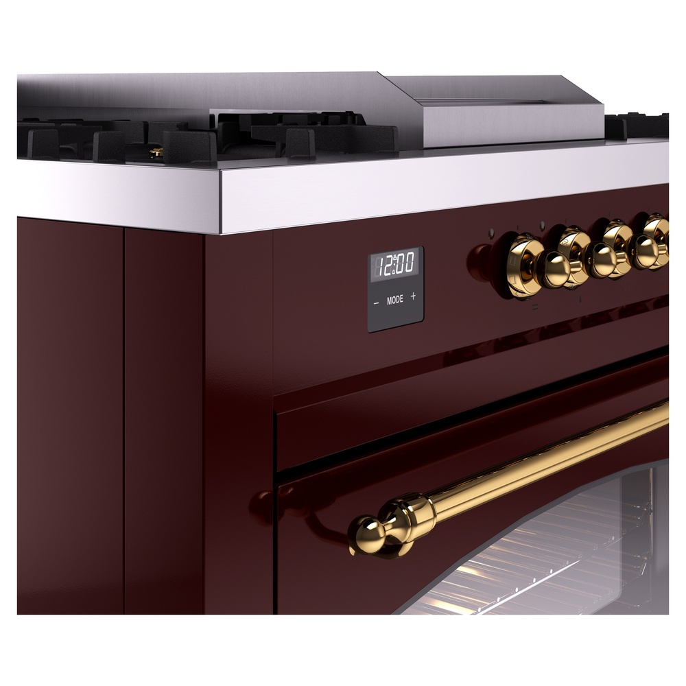 ILVE UP60FSNMPBUGLP Nostalgie II 60" Dual Fuel Range, details