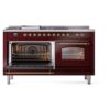 ILVE UP60FSNMPBUG Nostalgie II 60" Dual Fuel Range, main oven door opened