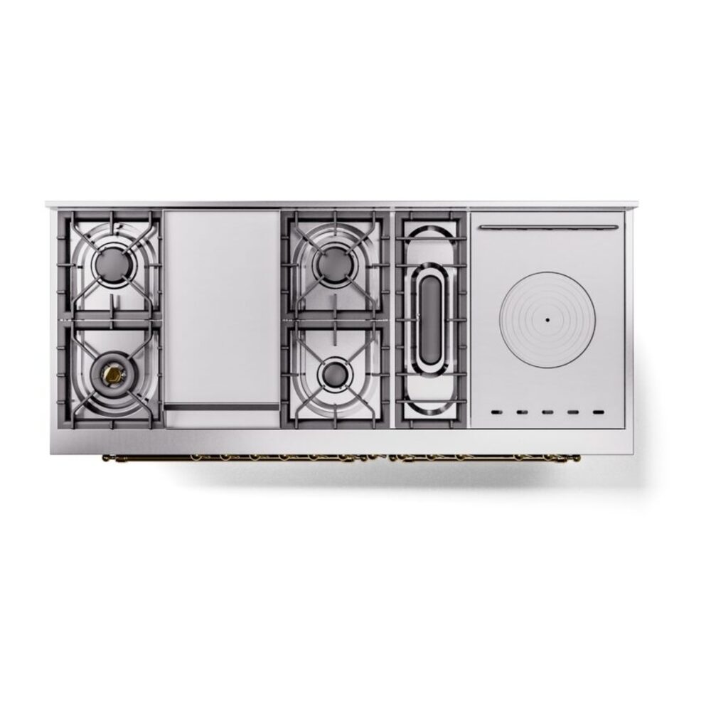 ILVE UP60FSNMPBUG Nostalgie II 60" Dual Fuel Range, top view