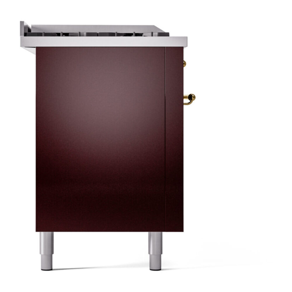 ILVE UP60FSNMPBUG Nostalgie II 60" Dual Fuel Range, left side view