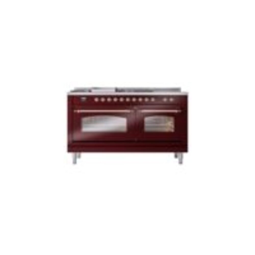 ILVE UP60FSNMPBUPLP Nostalgie II 60" Dual Fuel Range, front view