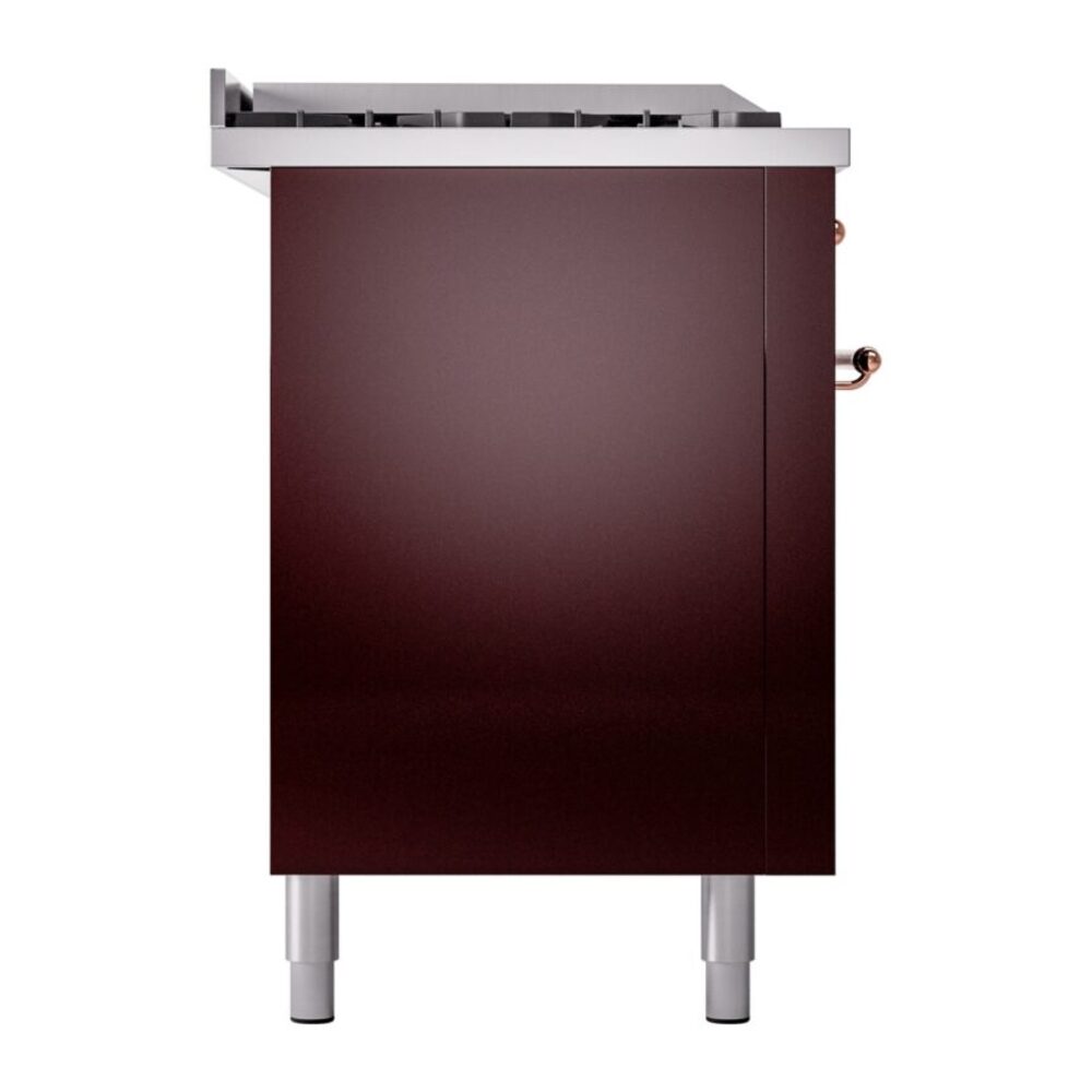 ILVE UP60FSNMPBUPLP Nostalgie II 60" Dual Fuel Range, left side view