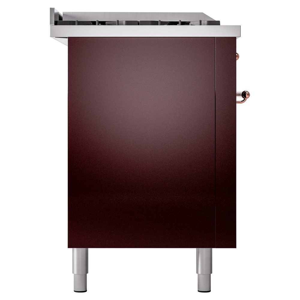 ILVE UP60FSNMPBUPLP Nostalgie II 60" Dual Fuel Range, left side view