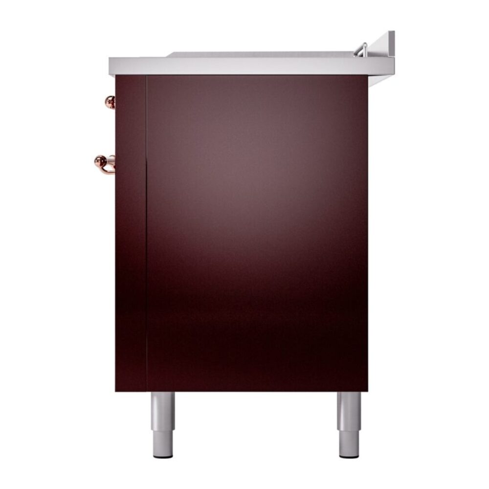 ILVE UP60FSNMPBUPLP Nostalgie II 60" Dual Fuel Range, right side view