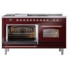 ILVE UP60FSNMPBUP Nostalgie II 60" Dual Fuel Range, main oven door opened