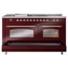 ILVE UP60FSNMPBUP Nostalgie II 60" Dual Fuel Range, drawer opened