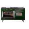 ILVE UP60FSNMPEGBLP Nostalgie II 60" Dual Fuel Range, main oven door opened