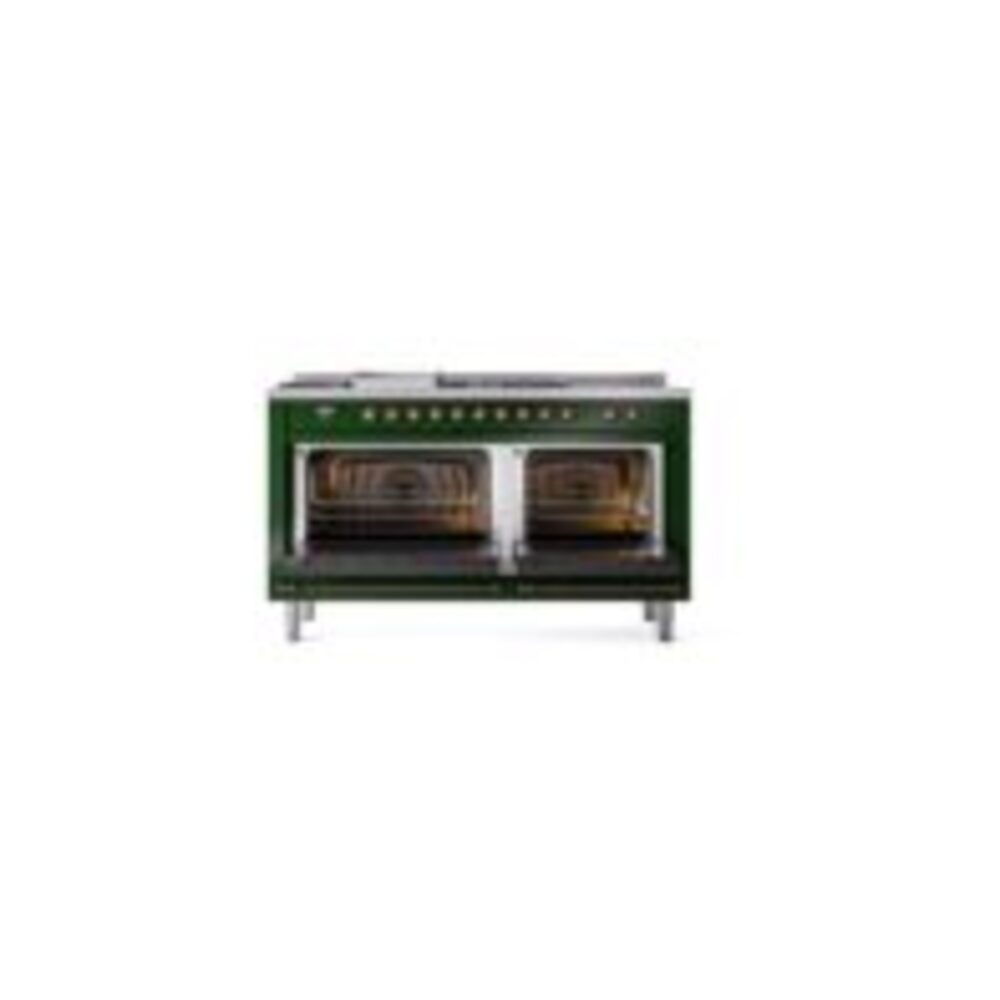 ILVE UP60FSNMPEGB Nostalgie II 60" Dual Fuel Range, oven doors opened