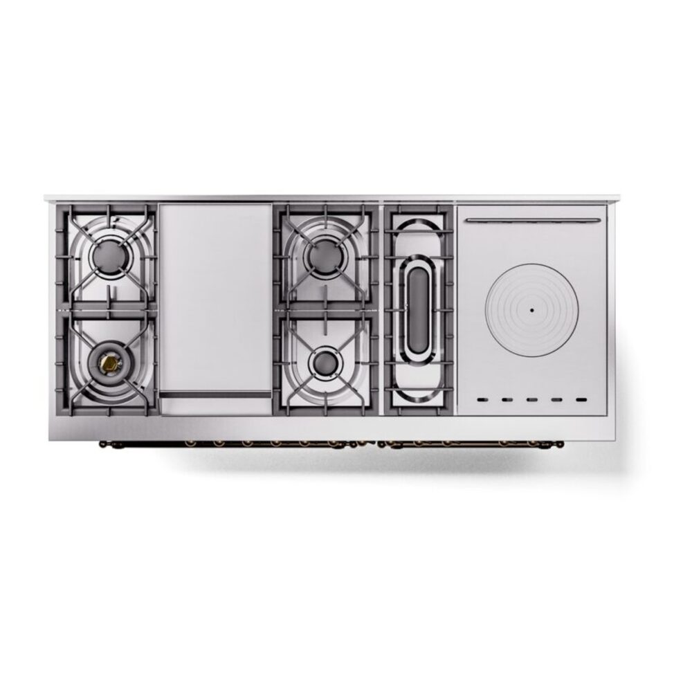 ILVE UP60FSNMPEGB Nostalgie II 60" Dual Fuel Range, top view