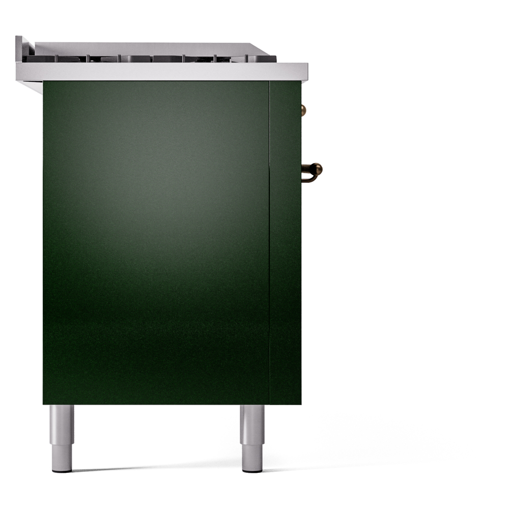ILVE UP60FSNMPEGB Nostalgie II 60" Dual Fuel Range, left side view