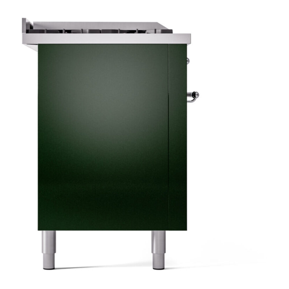 ILVE UP60FSNMPEGCLP Nostalgie II 60" Dual Fuel Range, left side view