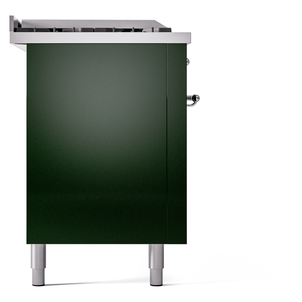 ILVE UP60FSNMPEGCLP Nostalgie II 60" Dual Fuel Range, left side view