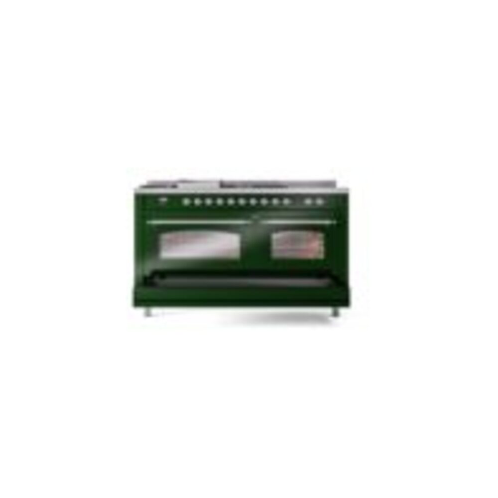 ILVE UP60FSNMPEGC Nostalgie II 60" Dual Fuel Range, drawer opened