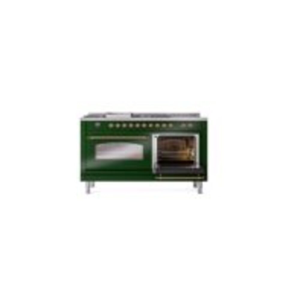 ILVE UP60FSNMPEGGLP Nostalgie II 60" Dual Fuel Range, side oven door opened