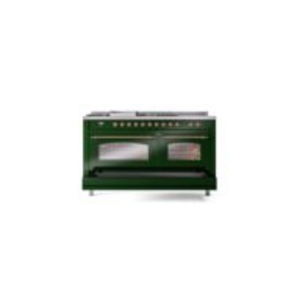 ILVE UP60FSNMPEGGLP Nostalgie II 60" Dual Fuel Range, drawer opened