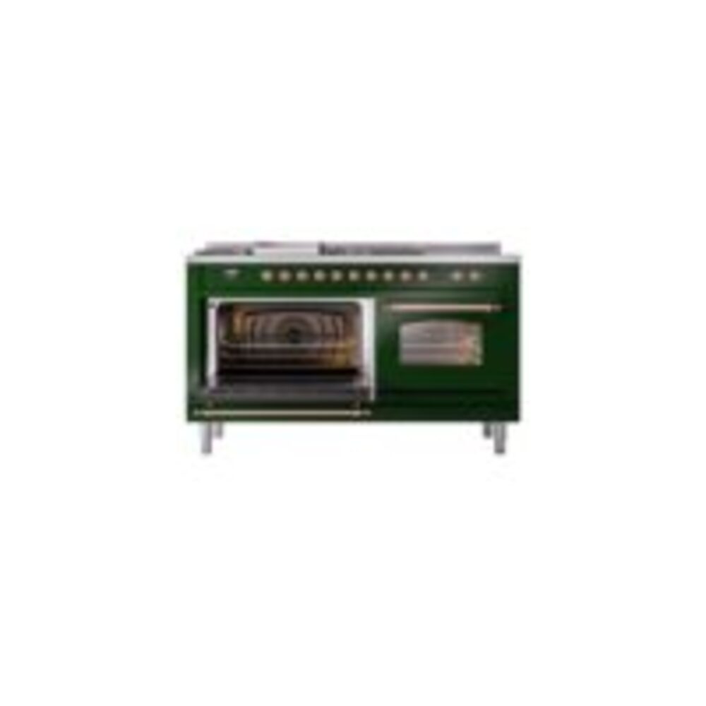 ILVE UP60FSNMPEGPLP Nostalgie II 60" Dual Fuel Range, main oven door opened