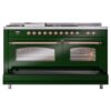 ILVE UP60FSNMPEGPLP Nostalgie II 60" Dual Fuel Range, drawer opened