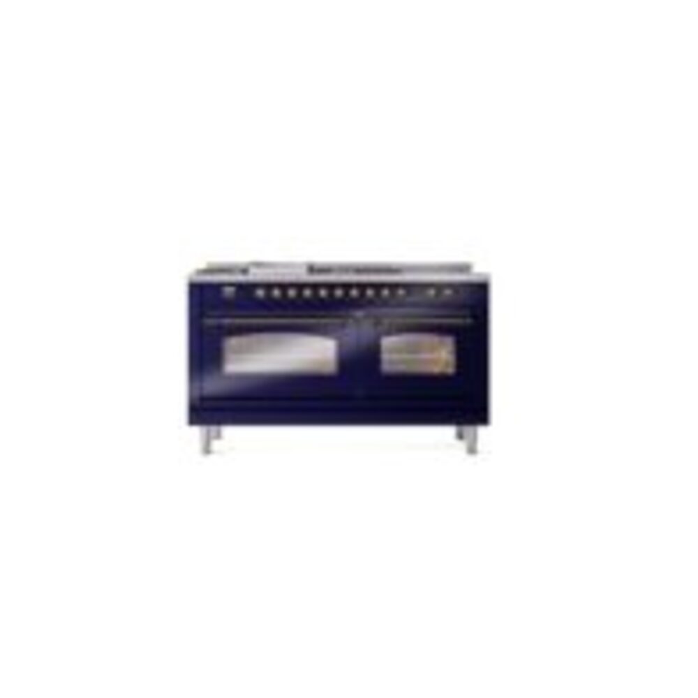 ILVE UP60FSNMPMBBLP Nostalgie II 60" Dual Fuel Range, front view
