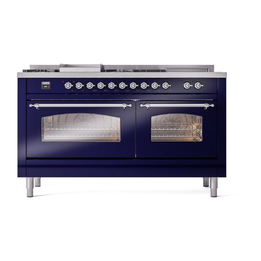 ILVE UP60FSNMPMBC Nostalgie II 60" Dual Fuel Range, front view