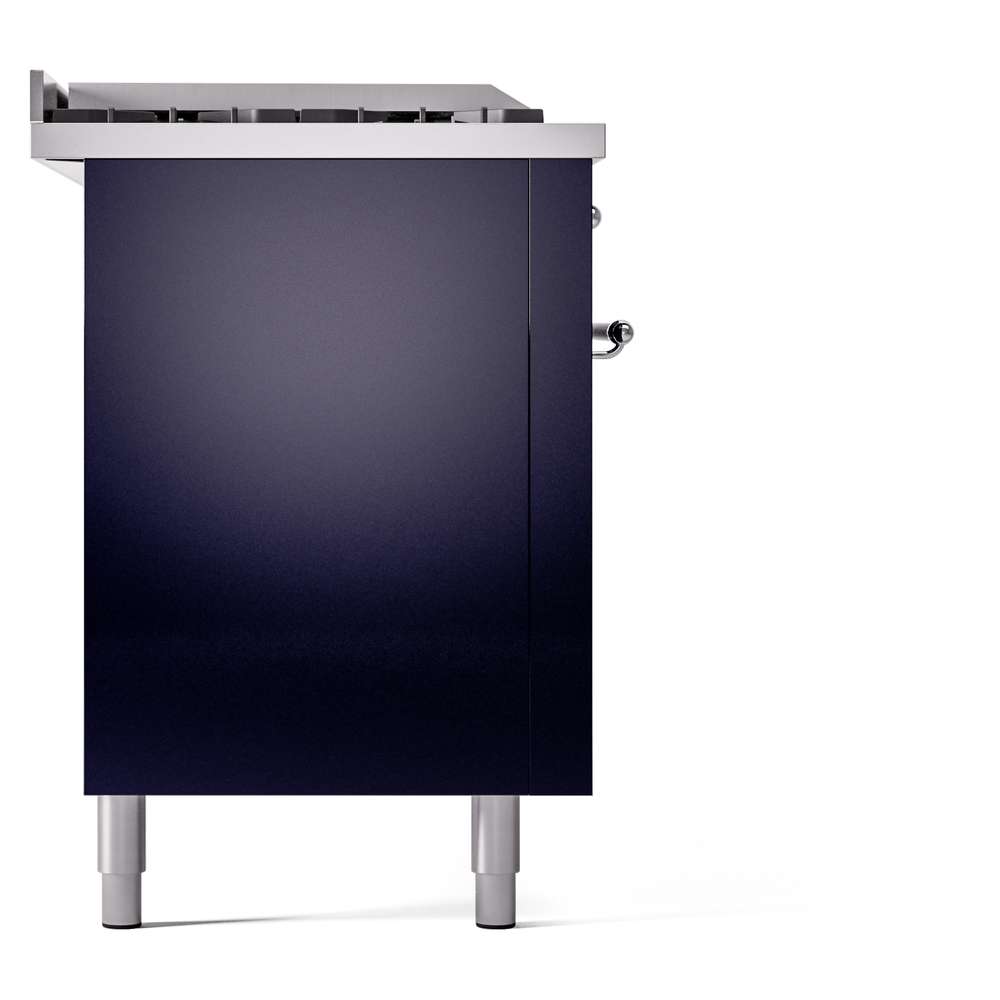 ILVE UP60FSNMPMBC Nostalgie II 60" Dual Fuel Range, left side view