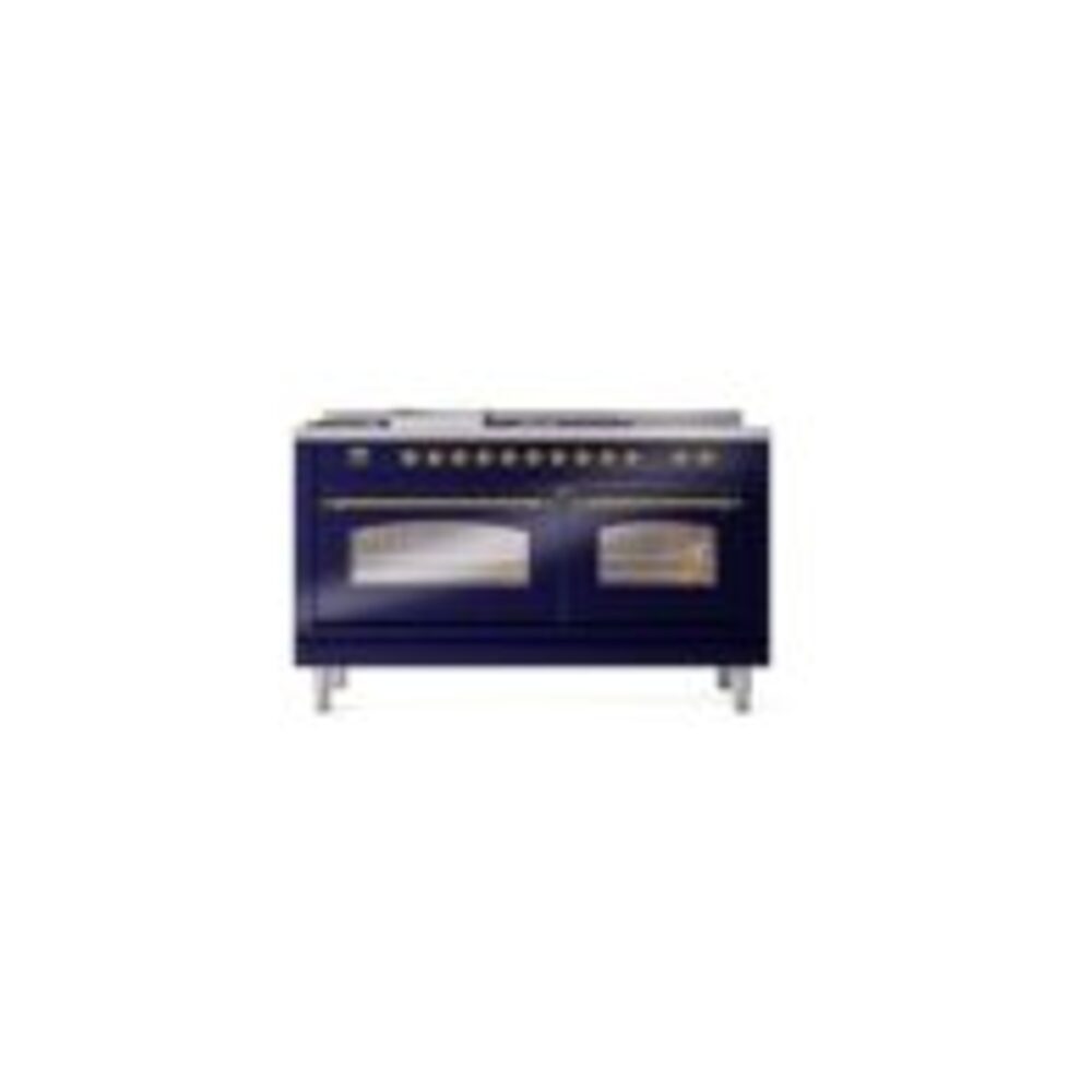 ILVE UP60FSNMPMBGLP Nostalgie II 60" Dual Fuel Range, front view