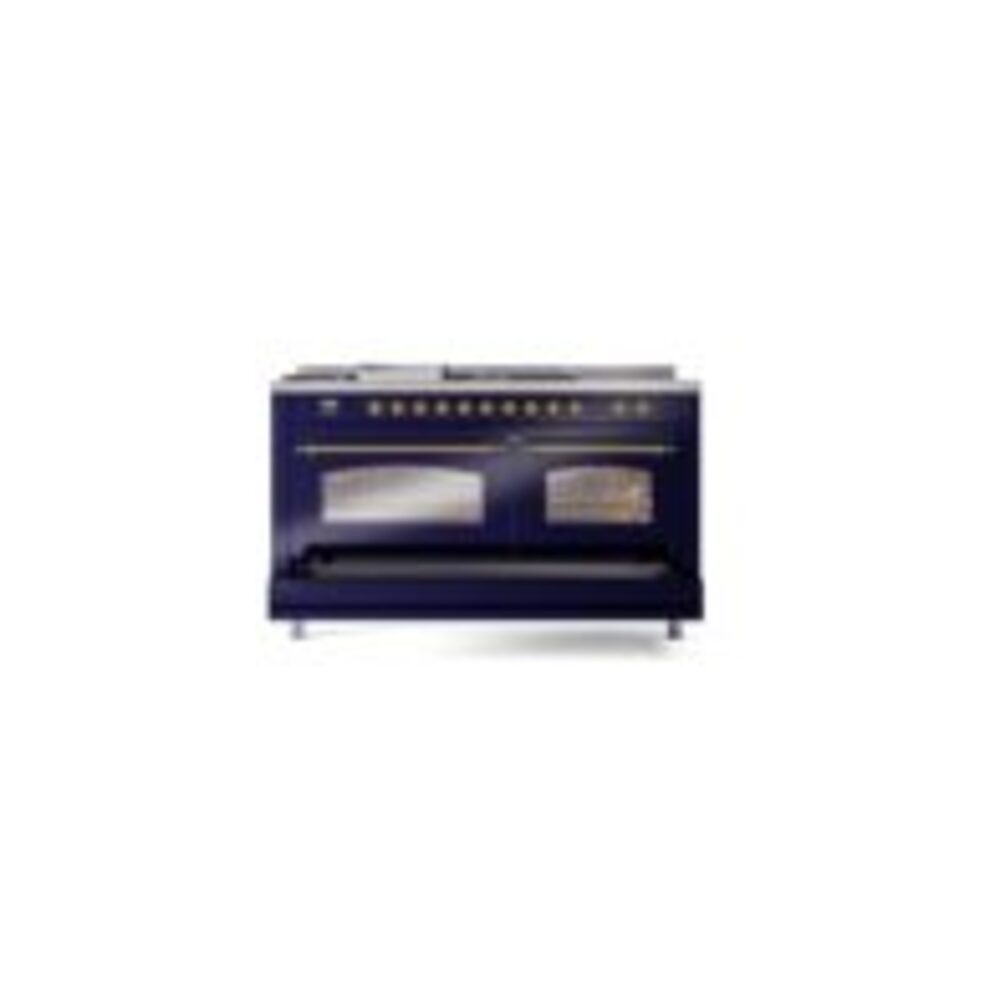 ILVE UP60FSNMPMBGLP Nostalgie II 60" Dual Fuel Range, drawer opened