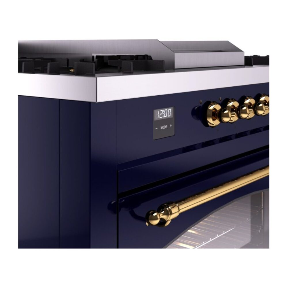 ILVE UP60FSNMPMBGLP Nostalgie II 60" Dual Fuel Range, details