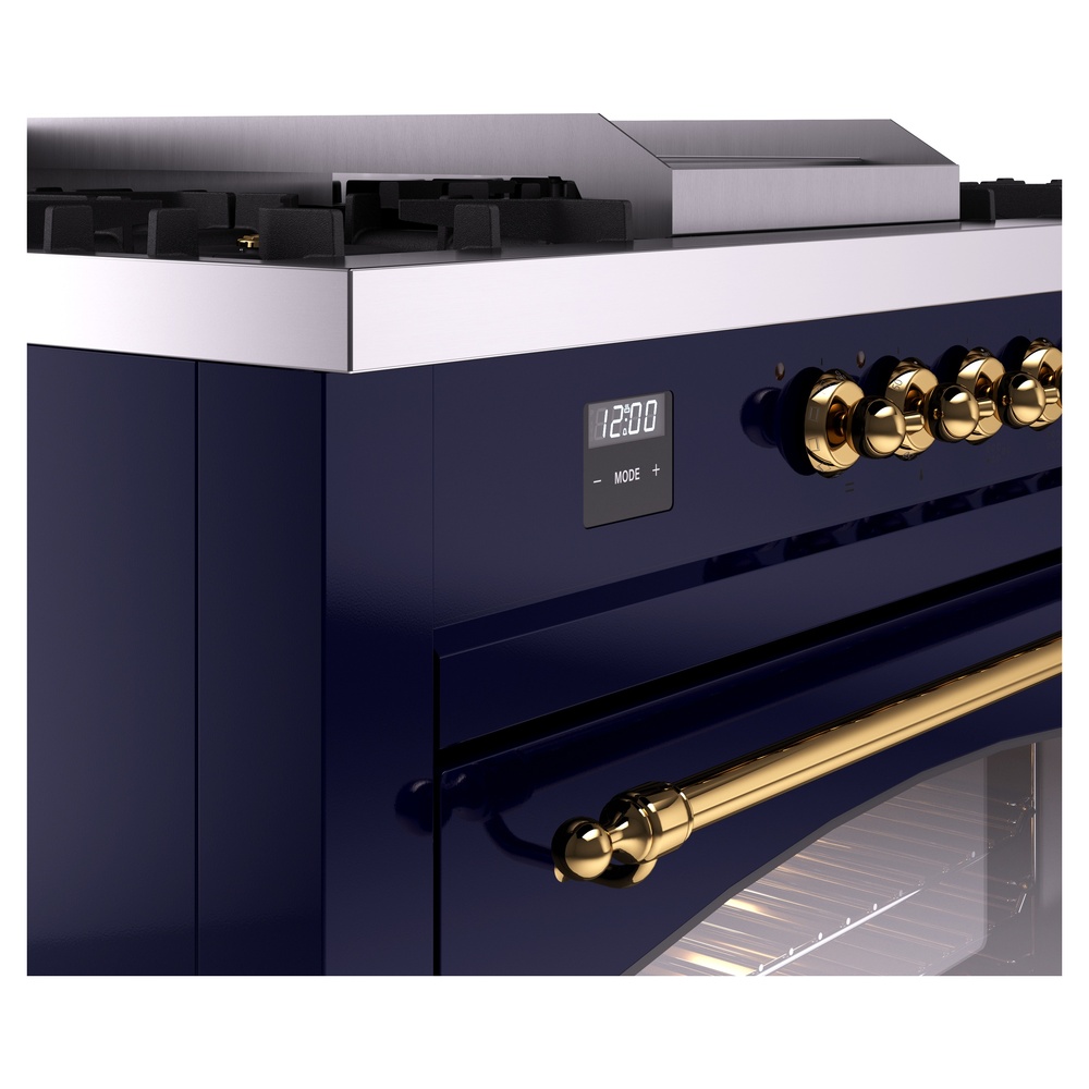 ILVE UP60FSNMPMBGLP Nostalgie II 60" Dual Fuel Range, details