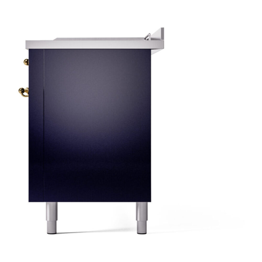 ILVE UP60FSNMPMBGLP Nostalgie II 60" Dual Fuel Range, right side view