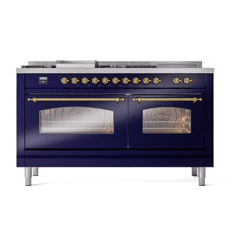 ILVE UP60FSNMPMBG Nostalgie II 60" Dual Fuel Range, front view