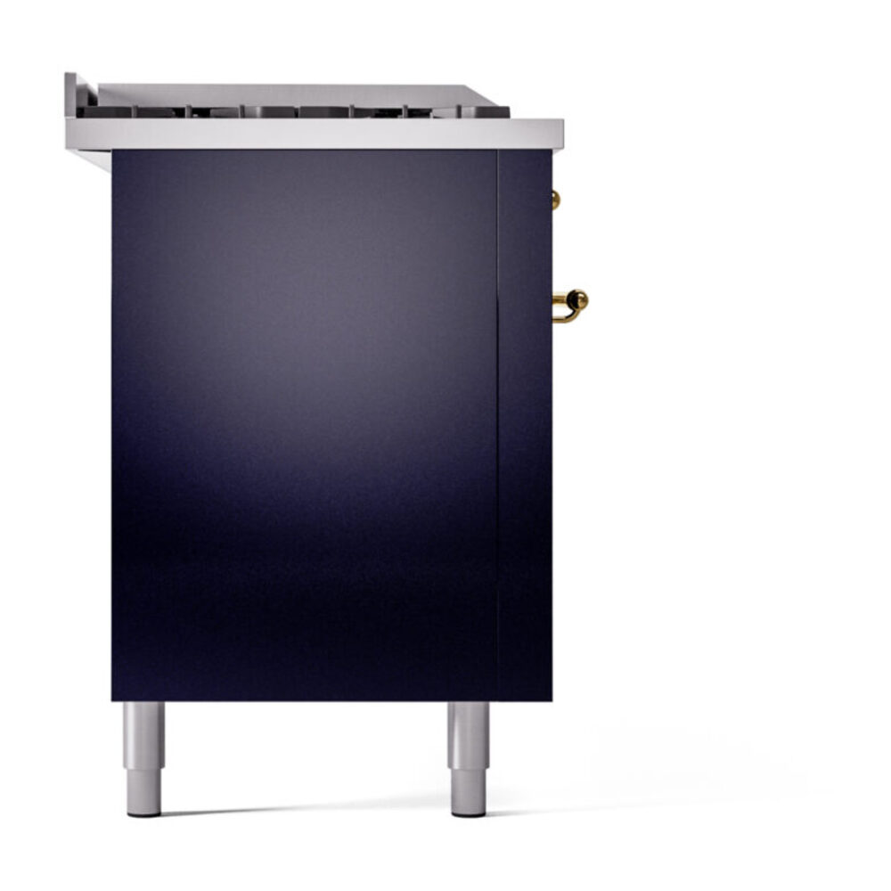 ILVE UP60FSNMPMBG Nostalgie II 60" Dual Fuel Range, left side view
