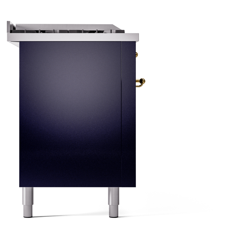 ILVE UP60FSNMPMBG Nostalgie II 60" Dual Fuel Range, left side view