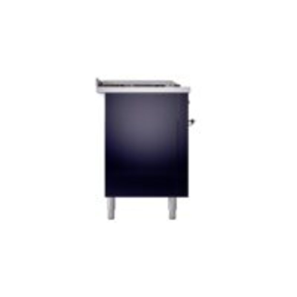 ILVE UP60FSNMPMBPLP Nostalgie II 60" Dual Fuel Range, left side view