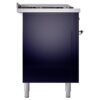 ILVE UP60FSNMPMBPLP Nostalgie II 60" Dual Fuel Range, left side view