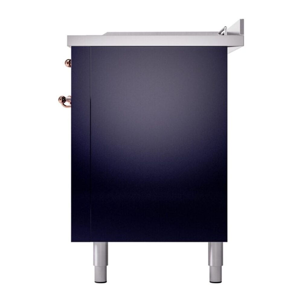 ILVE UP60FSNMPMBPLP Nostalgie II 60" Dual Fuel Range, right side view