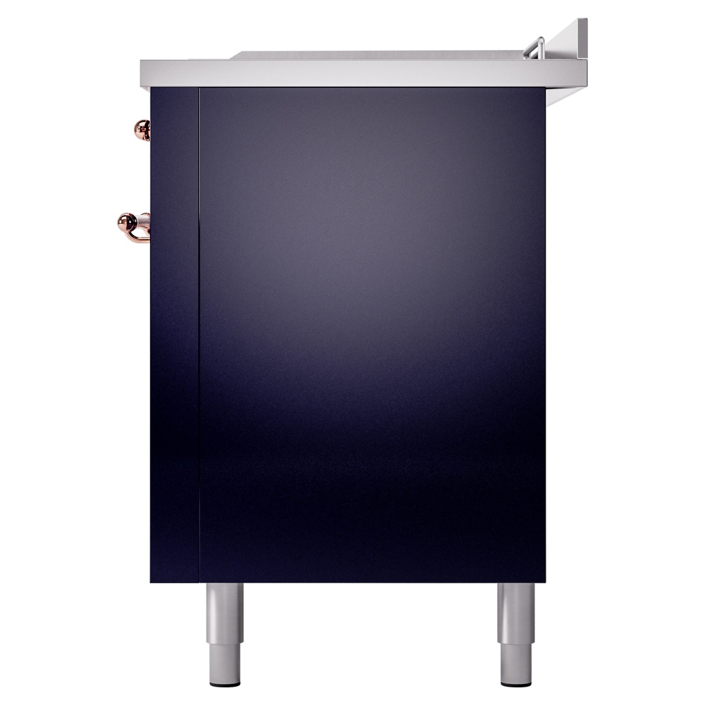 ILVE UP60FSNMPMBPLP Nostalgie II 60" Dual Fuel Range, right side view