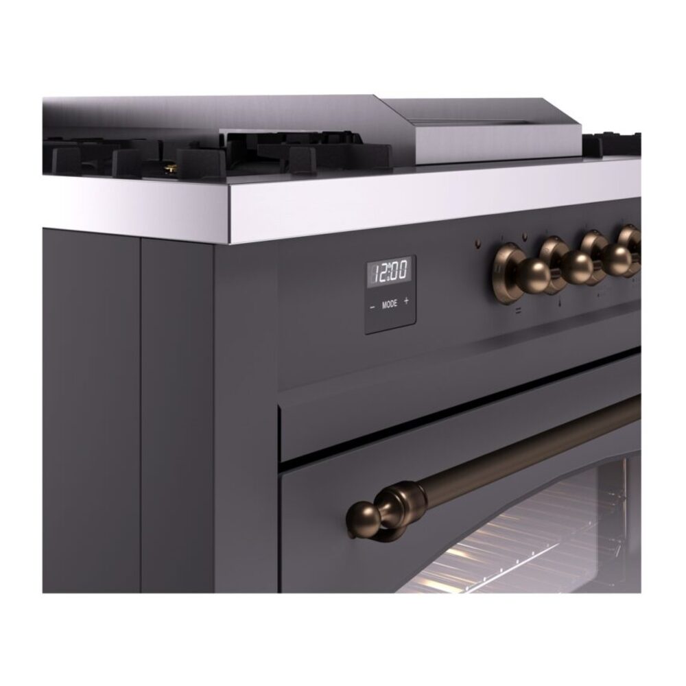 ILVE UP60FSNMPMGBLP Nostalgie II 60" Dual Fuel Range, details